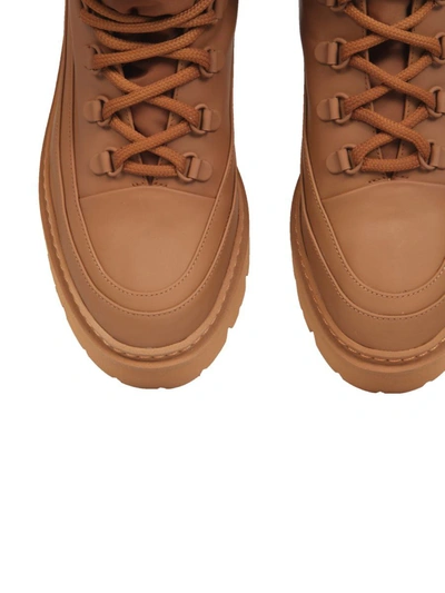 Gia Borghini Lace-up Cargo Ankle Boots In Brown