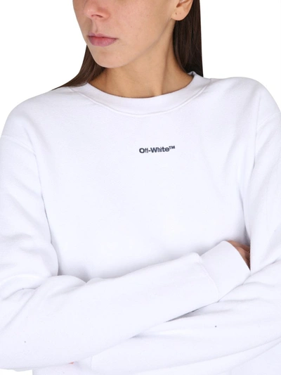 Shop Off-white "tie & Dye Arrow" Crewneck Sweatshirt