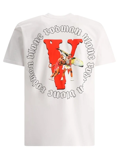 Shop Vlone " X Rodman Angels Vs Demon" T-shirt In White