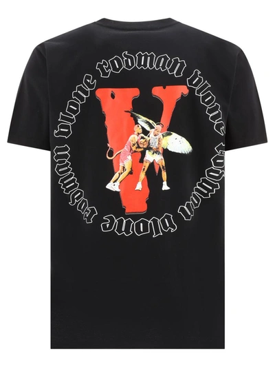 Shop Vlone " X Rodman Angels Vs Demon" T-shirt In Black