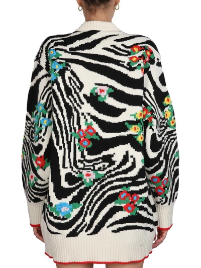 Shop Philosophy Di Lorenzo Serafini "zebra Pop" Dress In Multicolor