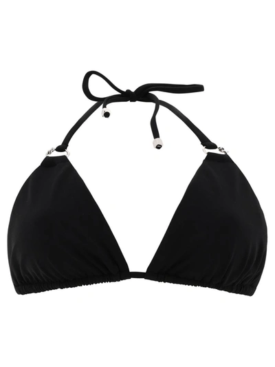 Shop Nanushka "zaida" Bikini Top In Black