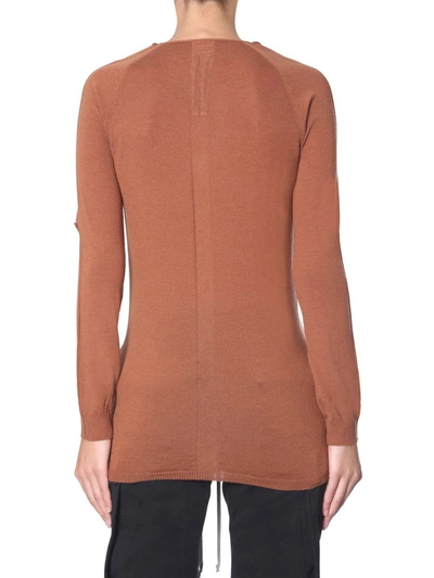 Shop Rick Owens "zionic" Sweater In Brown