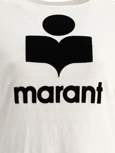 Shop Isabel Marant Étoile "zewel" T-shirt In White