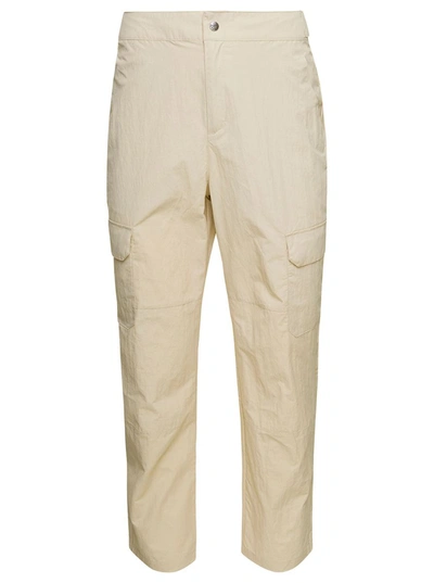 Shop The North Face '78' Beige Cargo Pants With Snap Button In Nylon And Cotton Man