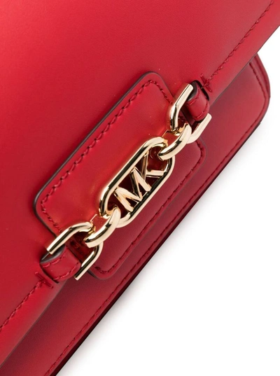 MICHAEL Michael Kors 'heather' Red Shoulder Bag With Mk Logo In