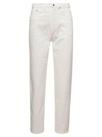 Shop Apc 'martin' White Five Pockets Jeans In Cotton Denim Woman