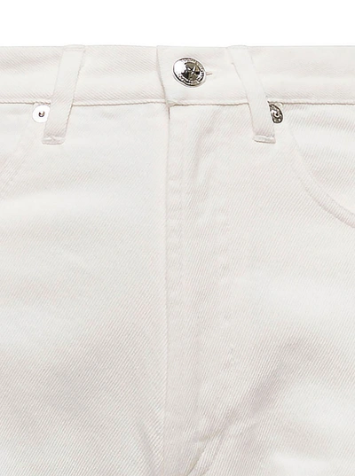 Shop Apc 'martin' White Five Pockets Jeans In Cotton Denim Woman