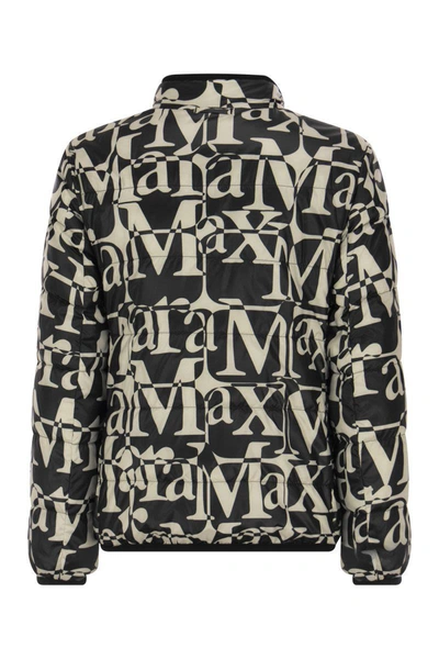 Shop 's Max Mara Seibi - Reversible Down Jacket In Anti-drip Fabric In Black