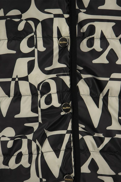 Shop 's Max Mara Seibi - Reversible Down Jacket In Anti-drip Fabric In Black
