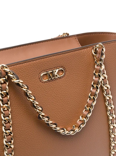 Shop Michael Michael Kors 'westley' Brown Tote Bag In Cow Leather Woman