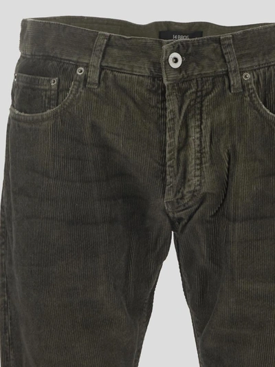 Shop 14 Bros Cheswick Corduroy Jeans In Sagegreen