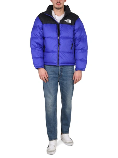 Shop The North Face 1996 Nylon Down Jacket In Blue