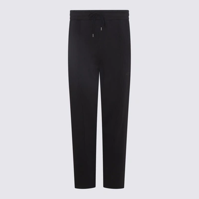 Shop 424 Black Cotton Track Pants