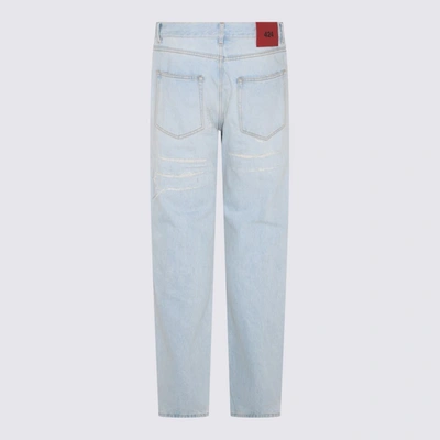 Shop 424 Light Blue Cotton Blend Jeans