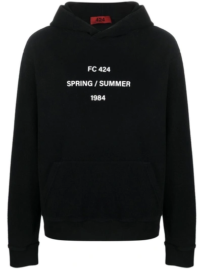 Shop 424 Sweatshirt With Logo Print In Black