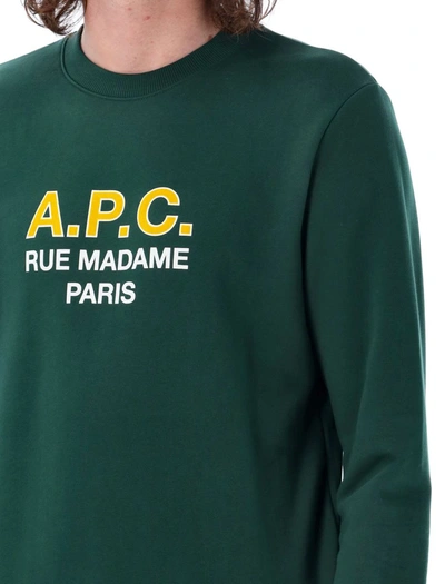 Shop Apc A.p.c.  Madame Sweatshirt In Dark Green