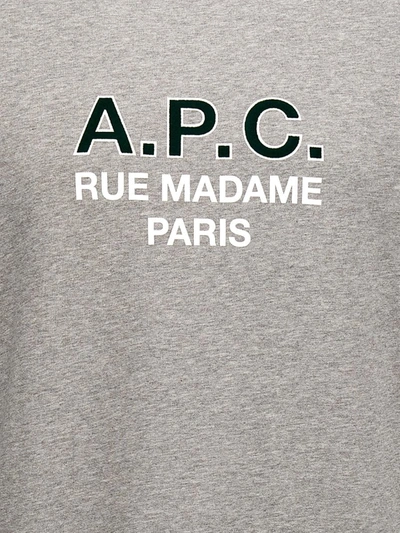Shop Apc A.p.c. 'madame' Sweatshirt In Gray