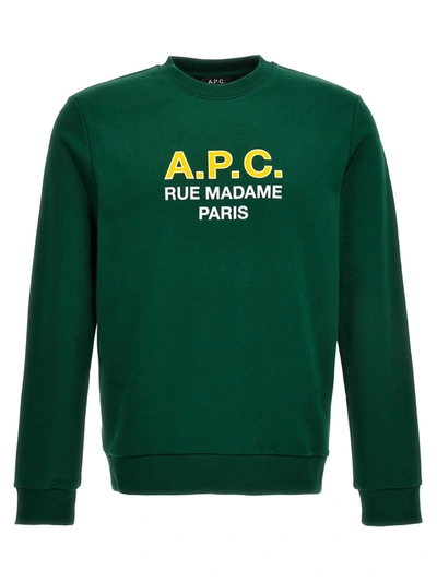 Shop Apc A.p.c. 'madame' Sweatshirt In Green
