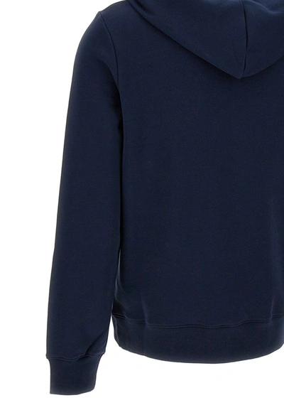 Shop Apc A.p.c. Cotton "hoodie Manuela Marine" In Blue