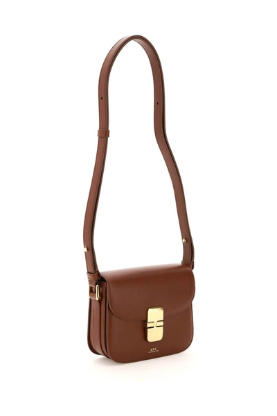 Shop Apc A.p.c. Grace Mini Bag In Brown