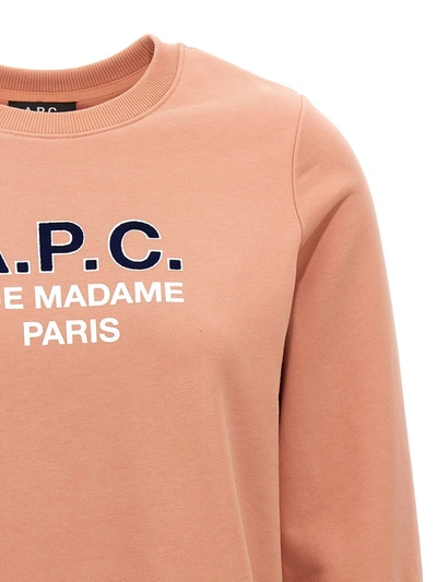 Shop Apc A.p.c. Madame Sweatshirt In Pink