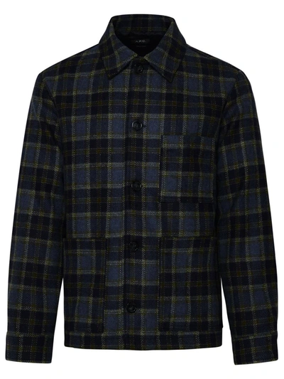 Shop Apc A.p.c. New Emile Shirt In Navy