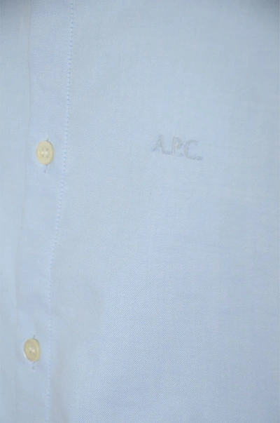 Shop Apc A.p.c. Shirts Blue