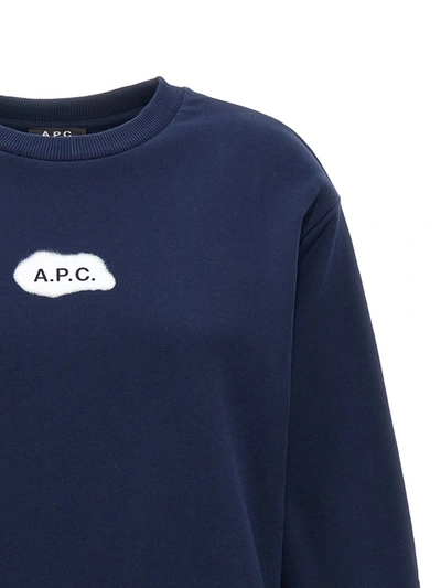 Shop Apc A.p.c. Sibylle Sweatshirt In Blue