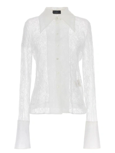 Shop A.w.a.k.e. Mode Lace Shirt In White