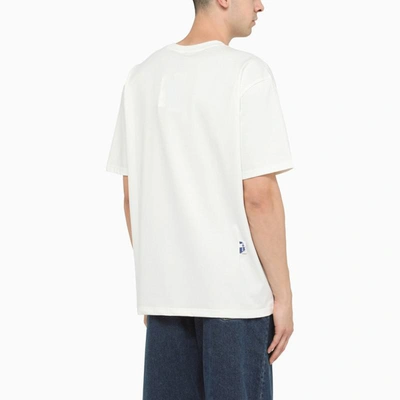 Shop Ader Error T-shirt With Geomid Logo Print In White