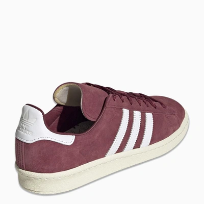 Adidas Originals Burgundy Campus 80s Low-top Sneakers In Red