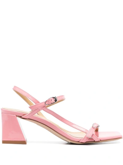 Shop Aeyde Greta Patent Calf Leather Pink Shoes