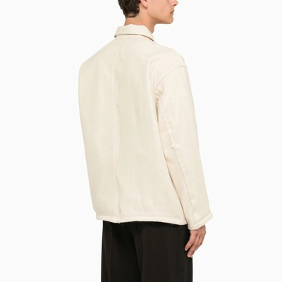 Shop Airei Natural Denim Jacket In White