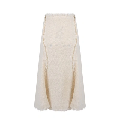 Shop Alberta Ferretti Skirt In White