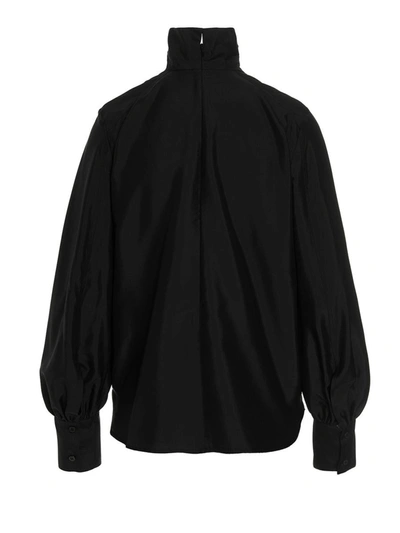 Shop Alberto Biani Silk Bloshirt In Black