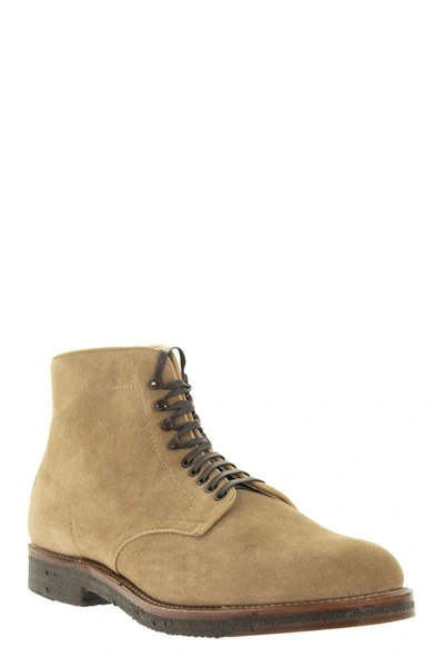 Shop Alden Shoe Company Alden Smooth Toe Commando Sole Boot In Tan