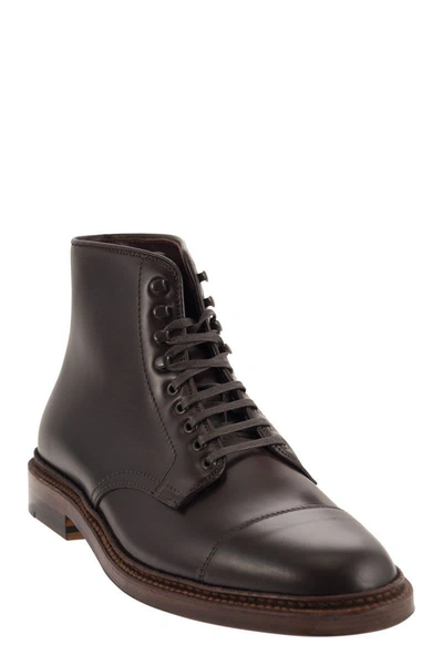 Shop Alden Shoe Company Alden Straight Tip Boot In Burgundy