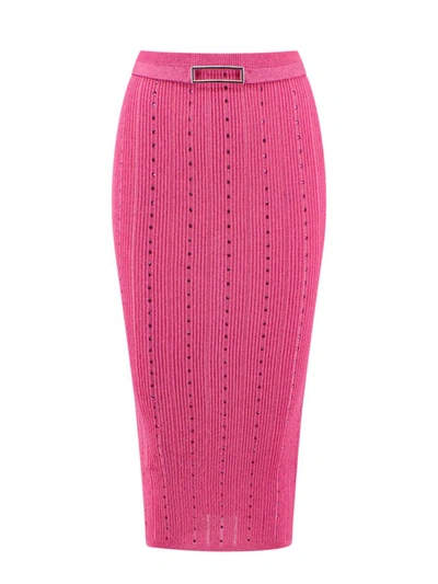 Shop Alessandra Rich Skirt In Pink