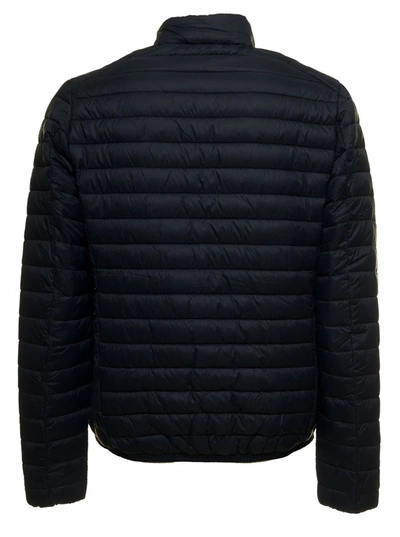 Shop Save The Duck Alexander Blue Quilted Nylon Ecological Down Jacket   Man