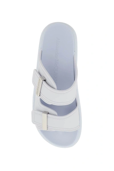 Shop Alexander Mcqueen 'hybrid' Slides In Blue