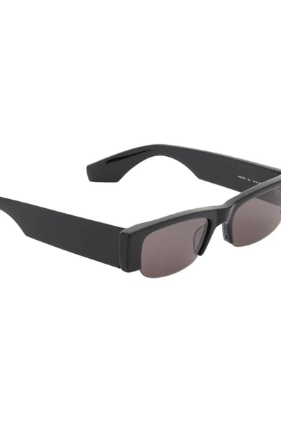 Shop Alexander Mcqueen 'slashed' Sunglasses In Black