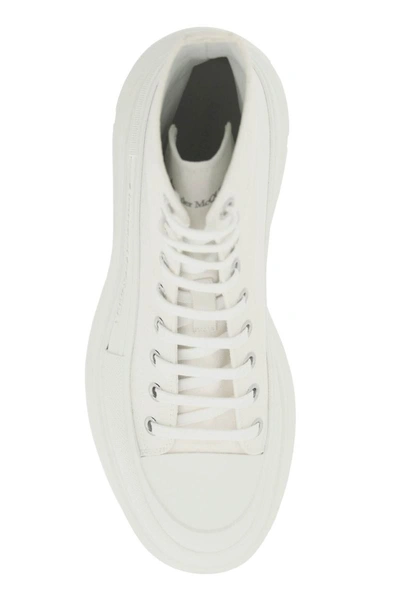 Shop Alexander Mcqueen 'tread Slick' Boots In White