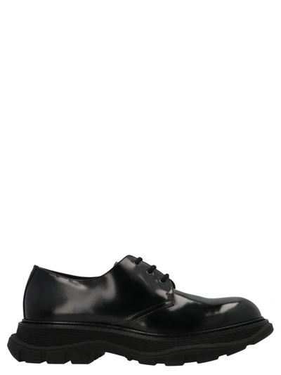Shop Alexander Mcqueen 'wander' Lace Up Shoes In Black