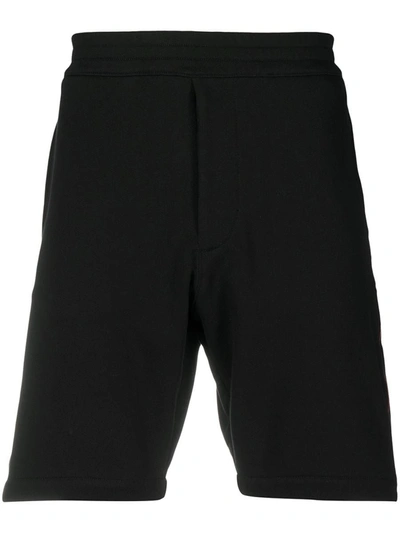 Shop Alexander Mcqueen Bermuda Shorts In Cotton In Black