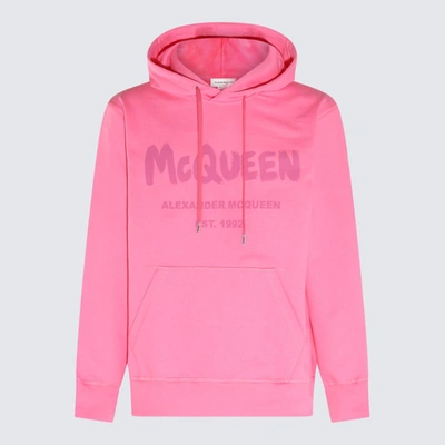 Shop Alexander Mcqueen Pink Cotton Sweatshirt In Sugar Pink