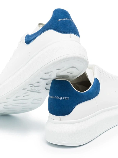 Shop Alexander Mcqueen Sneakers In Wht/p.blue