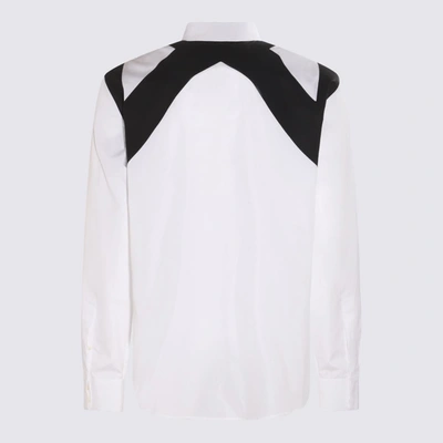 Shop Alexander Mcqueen White And Black Cotton Harness Shirt