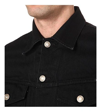 Shop Tom Ford Slim-fit Denim Jacket In Black