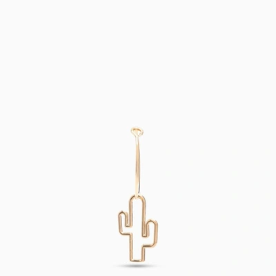 Shop Alíta Aliita Cactus Earring In Metal